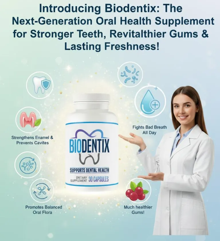 Biodentix daily oral wellness formula supporting healthy teeth and gums