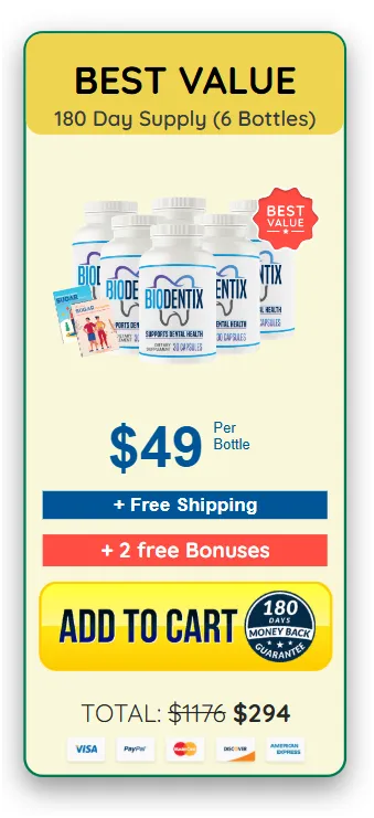 Biodentix six bottle package with bonus books